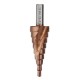 Socoje -Co M35 Cobalt Step Drill Bit Triangle Shank 4-12/4-20/4-32mm Spiral Flute Step Drill