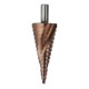 Socoje -Co M35 Cobalt Step Drill Bit Triangle Shank 4-12/4-20/4-32mm Spiral Flute Step Drill