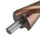 Socoje -Co M35 Cobalt Step Drill Bit Triangle Shank 4-12/4-20/4-32mm Spiral Flute Step Drill