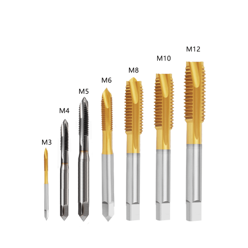 M3 M4 M5 M6 M8 M10 M12 Drill Tap Unit Titanium Plating High Speed Steel High Quality Drill Tap Unit Spiral Point Tap Bit