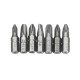 Drill Bit Set Slotted Bits  Twist Drill Bit with 60mm Extension Rod with Plastic Storage Box 18PCS 