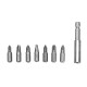 Drill Bit Set Slotted Bits  Twist Drill Bit with 60mm Extension Rod with Plastic Storage Box 18PCS 