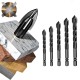 Tile Drill Bit Set - Hex Handle, Impact, Concrete & Glass. 5PCS 