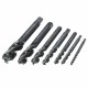 Socoje 7pcs M3-M12  Nitriding Coated Screw Tap Metric Right Hand Spiral Screw Thread Tap