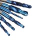 M3-M10 1/4 Inch Hex Shank Drill and Tap Bits Blue Nano Coated 6Pcs 