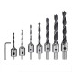 3mm-10mm  Countersink Drill Bit Set Reamer Woodworking Chamfer Drill 7PCS 