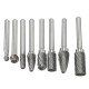 Carbide Rotary Burr Set 1/4 Inch Shank File Power Tool 8pcs 