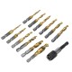 M3-M10 Metric Screw Thread Tap Drill Bits Set Hex Shank Drill Bit Hand Tools with Joint Rod 13pcs