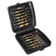 M3-M10 Metric Screw Thread Tap Drill Bits Set Hex Shank Drill Bit Hand Tools with Joint Rod 13pcs