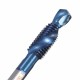 M3-M10 Blue Nano Coated Deburr Countersink Drill Bit Combination Drill Tap Bit Set 6pcs 