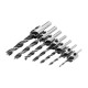 5 Flute Countersink Drill Bit Set Reamer Woodworking 3-10mm Chamfer Drill Bits 7pcs  