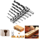 5 Flute Countersink Drill Bit Set Reamer Woodworking 3-10mm Chamfer Drill Bits 7pcs  