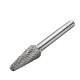 6mm Shank Tungsten Carbide Burr Rotary Cutter file Set Engraving Tool 5pcs 