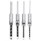 6.35/7.94/9.5/12.7mm Woodworking Square Hole Drill Bit Mortising Chisel 4PCS 