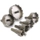 Stainless Steel Carbide Tip Metal Alloy Drill Bits Hole Saw Cutter Set 22mm-65mm 6pcs 