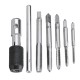 M3-M8 Tap Drill Set T Handle Ratchet Tap Wrench Machinist Tool With Screw Tap Hand 6pcs 