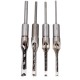 Square Hole Drill Bits Woodworking Auger 1/4 to 1/2 Inch Tool Set 4pcs 