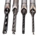 Square Hole Drill Bits Woodworking Auger 1/4 to 1/2 Inch Tool Set 4pcs 