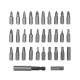 31PCS Drill Bits Set with PH PZ SL H T Sizes and 60mm Extension Rod in Durable Plastic Case Versatile Heavy-Duty and Ideal