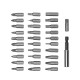 31PCS Drill Bits Set with PH PZ SL H T Sizes and 60mm Extension Rod in Durable Plastic Case Versatile Heavy-Duty and Ideal