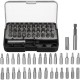 31PCS Drill Bits Set with PH PZ SL H T Sizes and 60mm Extension Rod in Durable Plastic Case Versatile Heavy-Duty and Ideal