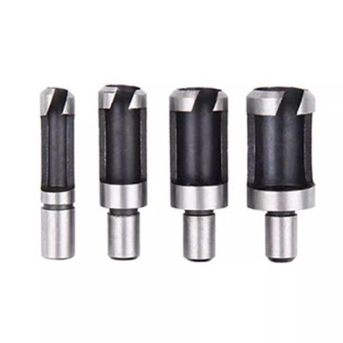 4Pcs 6 8 10 13mm Wood Plug Cutter Cutting Tool Drill Bit Set Drill Cutting Tool