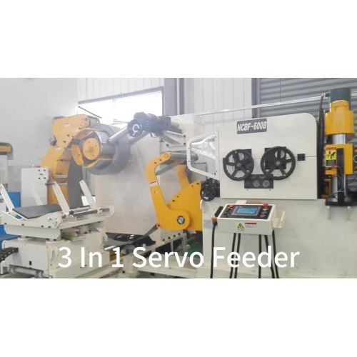 3 In 1 NC Servo Decoiler Straightener Feeder Uncoiler and Feeder Machine Straightener Uncoiler Feed Metal Sheet