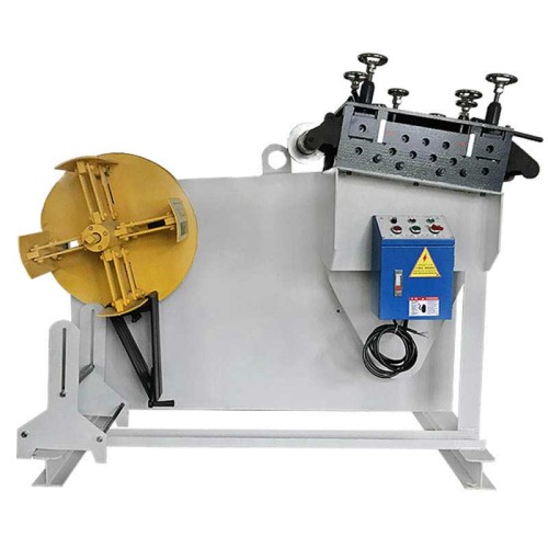 Decoiler and leveler  2 in 1 feeding machine for 300mm width material