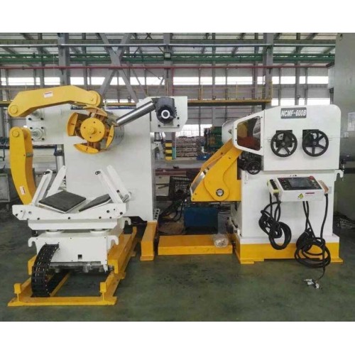 decoiler and straightener machines and coil feeder with