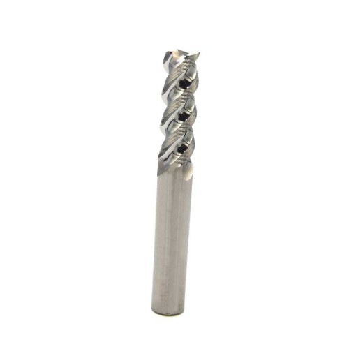 Socoje 10mm, 3/8", 3 Flute, End Mill, For Aluminum Alloy, H6, 50°, Made In China 1pc