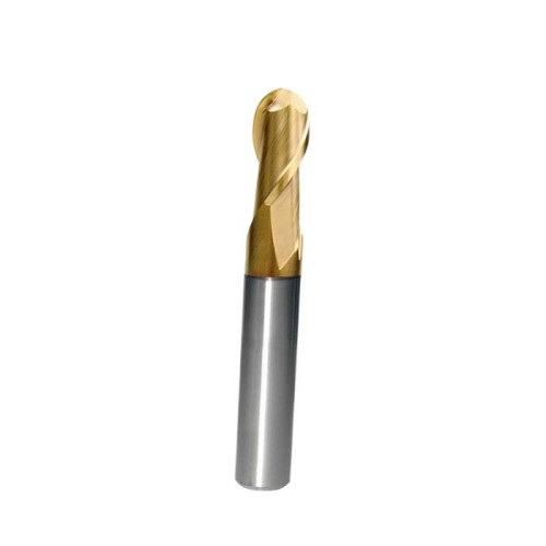 Socoje 10mm 5R, 2 Flute, Ball End Mill, Ball Nose, Short, Solid Carbide, HRC45, Helix Angle 30° 1pc