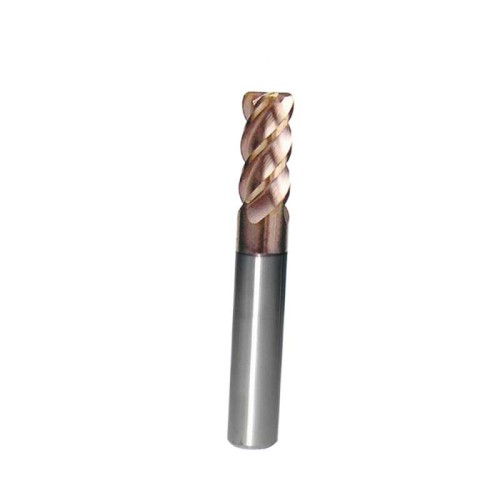 Socoje 10mm Corner Radius End Mill 4 Flute 0.5R, TXM Coated, HRC45, 3/8&quot; Shank 1pc