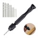 11Pcs Precision Pin Vise Micro Mini Hand Twist Drill Bits Set for Metal Wood Jewelry Delicate DIY