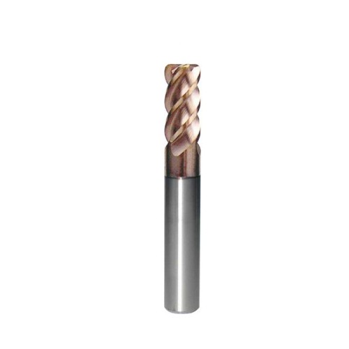 2mm Corner Radius End Mill 4 Flute 0.5R, TXM Coated, HRC45, 3/16" Shank,  Made In China