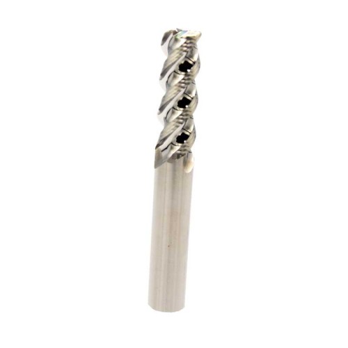 3mm 0.5R, Corner Radius End Mill, 3 Flute, Aluminum Alloy, 1/4" Shank, Made In China