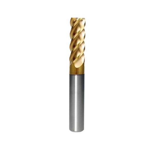 3mm, 1/8", 4 Flute, End Mill, Medium Heavy Duty Operation,HRC45, High lube Ti Si, Helix Angle 45 Made In China