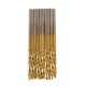 50pcs Titanium Coated High Speed Steel Twist Drill Bit1/1.5/2/2.5/3mm Twist Drill BitWoodworking