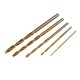 50pcs Titanium Coated High Speed Steel Twist Drill Bit1/1.5/2/2.5/3mm Twist Drill BitWoodworking