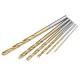 60PCS 1mm/1.5mm/ 2mm/2.5mm/3mm/3.5mm Titanium-Coated High-Speed Steel Twist Drill Bit Set Diverse Sizes Precision Crafted Drilling Tool