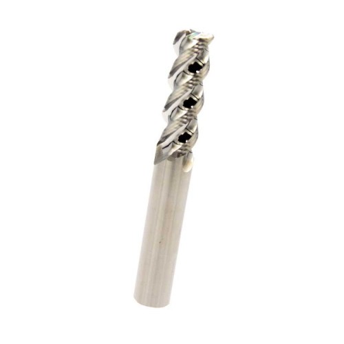 6mm 0.5R, Corner Radius End Mill, 3 Flute, Aluminum Alloy, 1/4 inch Shank, Made In China