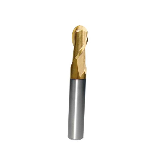 8mm 4R, 2 Flute, Ball End Mill, Ball Nose, Short, Solid Carbide, HRC45, Helix Angle 30°, Made In China