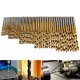 Socoje 50PCS 1/1.5/2/2.5/3mm  Titanium Coated Twist Drill Bits High Speed Steel Drill Bit Set