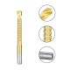 Socoje 6pcs 3-8mm  Drill Bit Titanium Plating Coated Hole Saw Drill Bit Set Wood Hole Cutter Core Drill