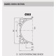 121 A 80 0080 Socoje ZP Pneumatic Cilinder ISO15552 Series A 1pc