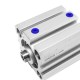 32MM Aluminum Double Action Control Clamp SDA Air Pneumatic Cylinder 1pc