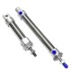 Adjustable Stroke Buffer Components Mini Stainless Steel Pneumatic Cylinder With Magnetic