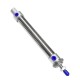 Adjustable Stroke Buffer Components Mini Stainless Steel Pneumatic Cylinder With Magnetic