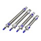 Adjustable Stroke Buffer Components Mini Stainless Steel Pneumatic Cylinder With Magnetic