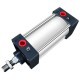 SC series aluminium alloy standard cylinder 63*200 Stroke 8 Inch Screwed Piston Rod Dual Action Pneumatic Air Cylinder 2Pcs