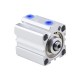 Compact Pneumatic Cylinder, 100mm Bore, 100mm Stroke, Double acting